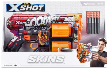 Бластер X-Shot Dread-Boom с 12 стрелами 36517/C, мультиколор купить,NaN