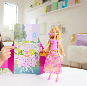 Кукла-модель DISNEY PRINCESS Рапунцель Модная HTV86, 29 см аксессуары в комплекте, руки и ноги подвижные купить,NaN