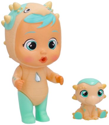 Пупс Cry babies волшебные слезки Дом дино 42621, 12 см аксессуары в комплекте, руки и ноги подвижные, плачет