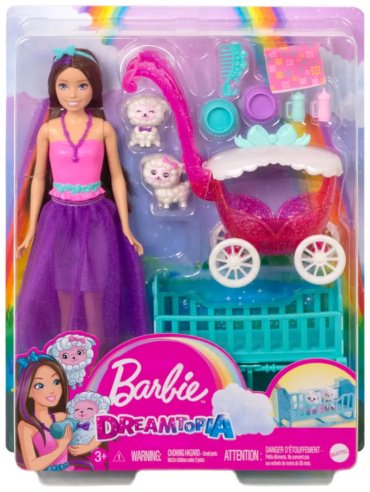 Кукла-модель Barbie Barbie Dreamtopia Skipper Barbie Dreamtopia Skipper HLC29, 25 см аксессуары в комплекте
