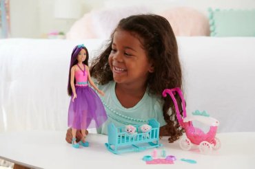 Кукла-модель Barbie Barbie Dreamtopia Skipper Barbie Dreamtopia Skipper HLC29, 25 см аксессуары в комплекте