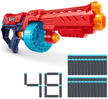 Бластер X-Shot Turbo Fire 36270, красный