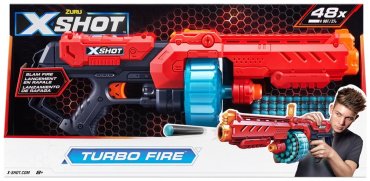 Бластер X-Shot Turbo Fire 36270, красный
