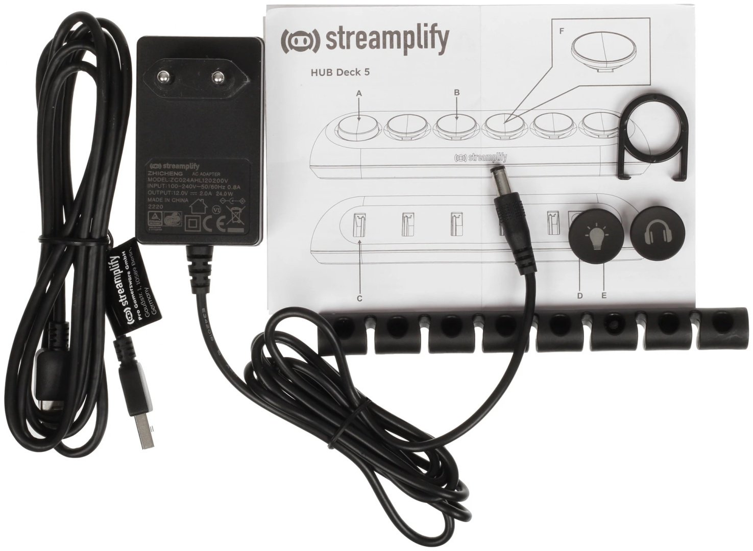 Картридер Streamplify HUB DECK 5 USB 2.0 для USB 2.0, USB 3.0