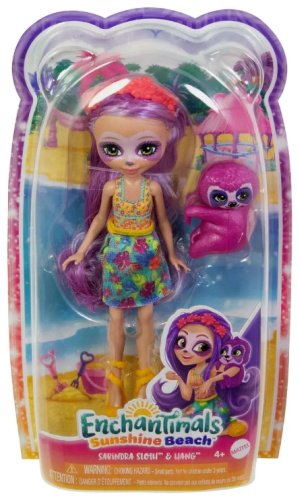 Кукла-модель Enchantimals Сабиндра Ленивая Серия: Enchantimals HRX82, 15 см