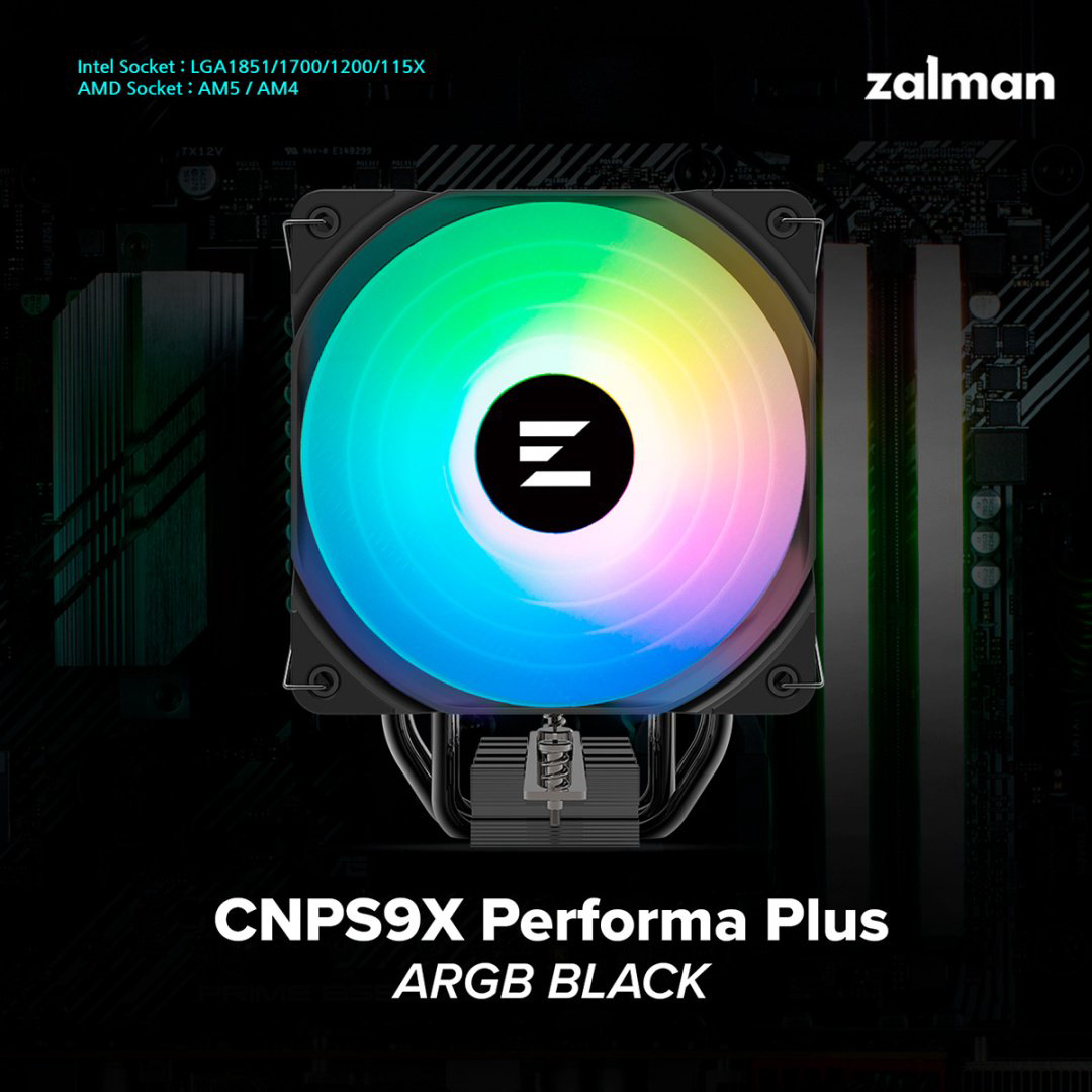 Кулер Zalman CNPS9X PERFORMA PLUS ARGB BLACK черный - ForteMarket Кулер Zalman CNPS9X PERFORMA PLUS ARGB BLACK черный купить,14084