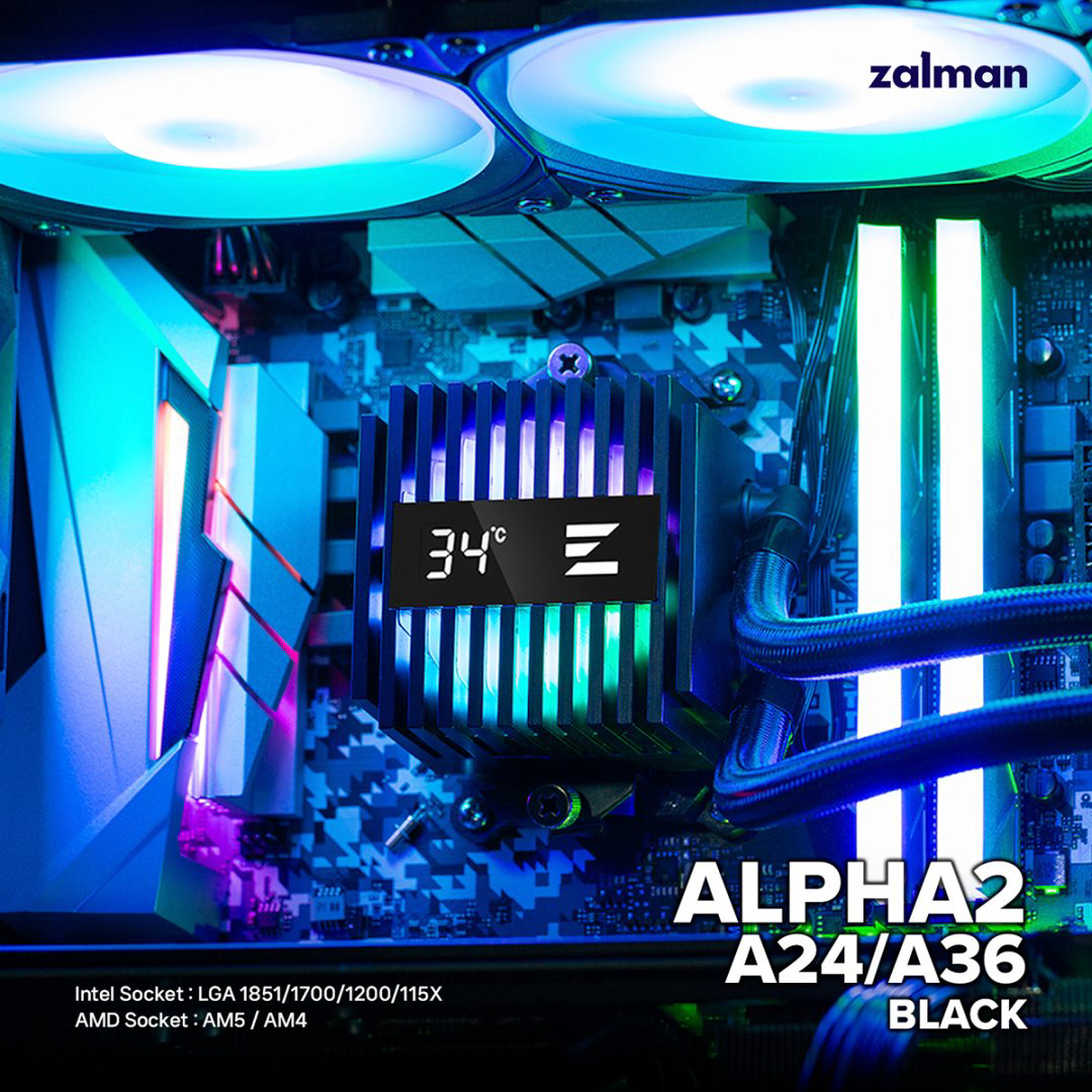 Кулер Zalman ALPHA2 A36 (BLACK) черный купить,NaN