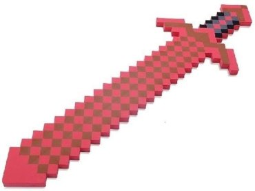 Minecraft Меч красный пиксельный 75 см купить,NaN