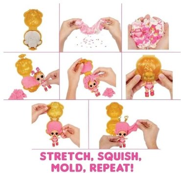 Кукла-сюрприз L.O.L. Surprise! squish sand magic hair 42174, 8 см аксессуары в комплекте