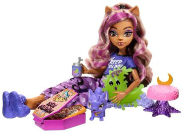 Кукла-модель Monster High Creepover Party Clawdeen HKY67, 27 см аксессуары в комплекте купить,NaN