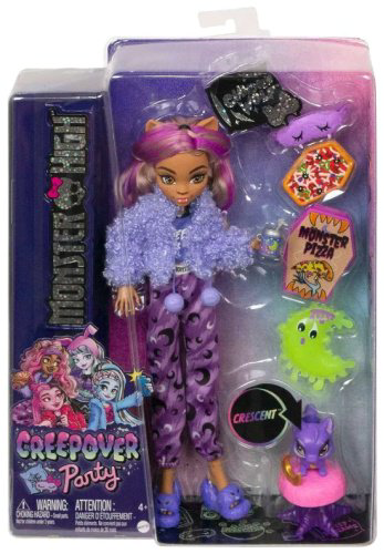 Кукла-модель Monster High Creepover Party Clawdeen HKY67, 27 см аксессуары в комплекте купить,NaN