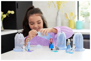Кукла-сюрприз Mattel Disney Frozen Принцессы Disney Frozen Принцессы Эльза и Анна HRN77, 8.9 см аксессуары в комплекте купить,NaN