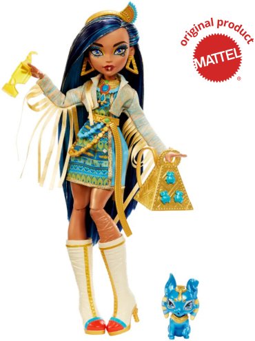 Кукла-модель Monster High Cleo и питомец Hisos HHK54, 28 см аксессуары в комплекте