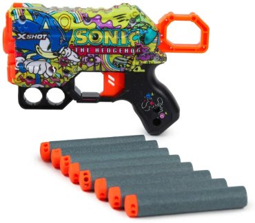 Бластеры X-Shot Menace Sonic Hyper Spike 36679D, пластик 8 шт