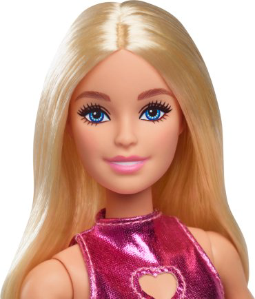 Кукла-модель Barbie Блондинка в розовом платье с вырезом в форме сердца HYT880, 28 см купить,NaN