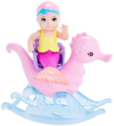 Кукла-модель BARBIE Dreamtopia Русалка с малышом HLC300, 29 см купить,NaN