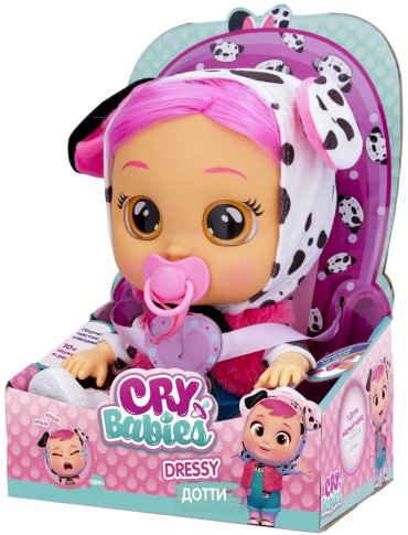 Кукла реборн Cry babies Дотти Dressy 40884, 30 см интерактивная, аксессуары в комплекте, руки и ноги подвижные, плачет, звуковые эффекты - ForteMarket Кукла реборн Cry babies Дотти Dressy 40884, 30 см интерактивная, аксессуары в комплекте, руки и ноги подвижные, плачет, звуковые эффекты купить,NaN