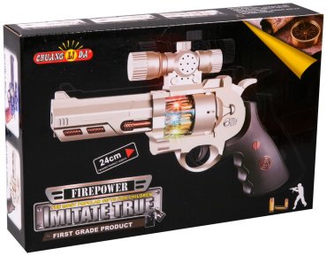 Пистолет FirePower Револьвер с прицелом 818B-2, пластик - ForteMarket Пистолет FirePower Револьвер с прицелом 818B-2, пластик купить,0