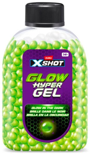 Боеприпасы X-Shot HyperGel. Glow Набор из 20 тыс. светящихся в темноте шаров 36785, пластик 20000 шт