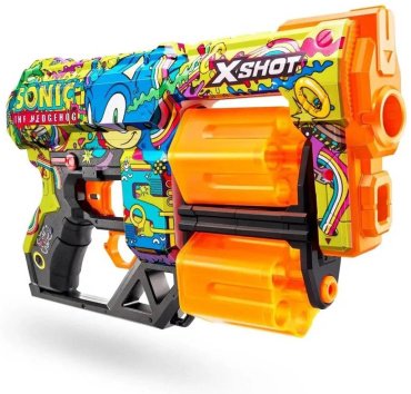 Бластеры X-Shot Dread Sonic Hyper Spike 36583D, пластик 12 шт