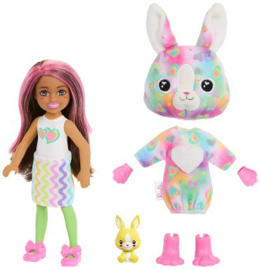 Кукла-сюрприз Barbie Cutie Reveal. Цветные сны Челси HRK420, 14 см купить,NaN