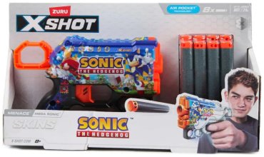 Бластеры X-Shot Menace Sonic Mega Sonic 36679A, пластик 8 шт купить,NaN