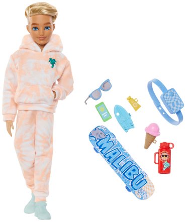 Кукла-модель Barbie Кен скейтбордист JDD750, 27 см