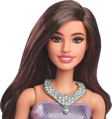 Кукла-модель Barbie Шатенка в фиолетовом платье-баллоне HYT920, 29 см купить,0