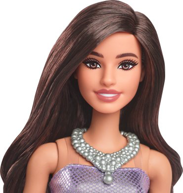 Кукла-модель Barbie Шатенка в фиолетовом платье-баллоне HYT920, 29 см купить,NaN