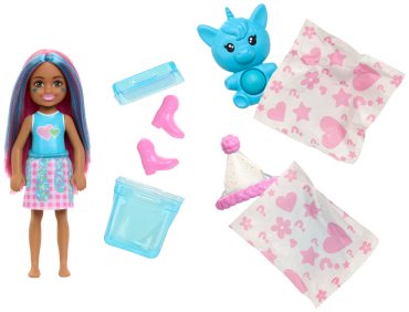 Кукла-сюрприз Barbie Chelsea серия Animal Party JCN890, 14 см