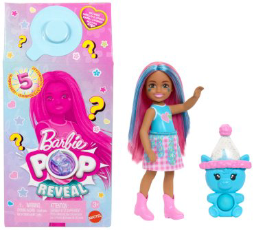 Кукла-сюрприз Barbie Chelsea серия Animal Party JCN890, 14 см купить,NaN