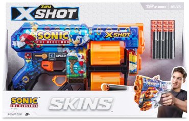 Бластеры X-Shot Dread Sonic - Mega Sonic 36583A, пластик 12 шт купить,0