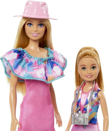 Кукла-модель Barbie Entertainment. Игровой набор Барби и Стэйси HRM090, 27 см купить,NaN