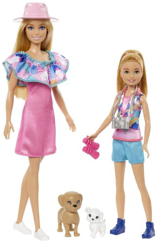 Кукла-модель Barbie Entertainment. Игровой набор Барби и Стэйси HRM090, 27 см купить,NaN