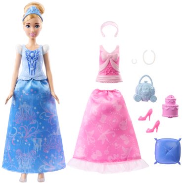 Кукла-модель Disney Золушка смена образа JCR950, 29 см