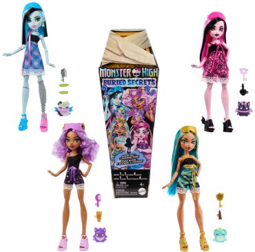 Кукла-сюрприз Monster High Sleepover HYV640, 27 см