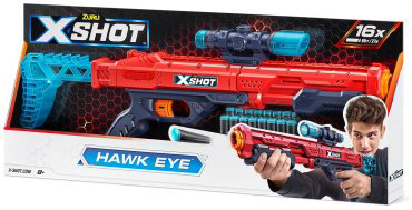 Бластер X-Shot Hawk Eye 36435, пластик купить,NaN