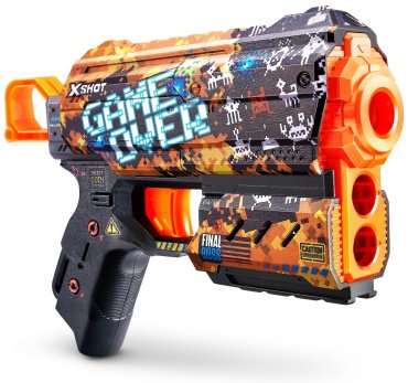 Бластер X-Shot Flux-Game Over с 8 стрелами 36516/C, мультиколор