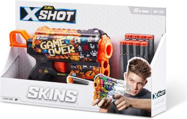 Бластер X-Shot Flux-Game Over с 8 стрелами 36516/C, мультиколор купить,NaN