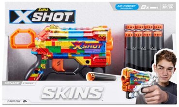 Бластеры X-Shot Menace - Striper 36515N, пластик