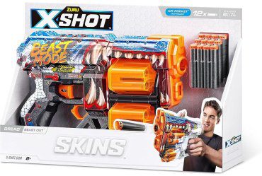 Бластеры X-Shot Skins 36517/G, пластик 12 шт купить,NaN