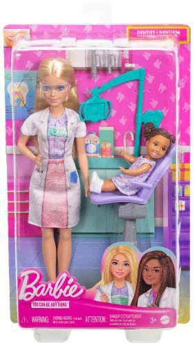 Кукла-модель Barbie Карьера - Дантист JCR740, 26 см купить,NaN