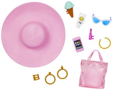 Кукла-модель Barbie Кукла в пляжном образе HPL730, 27 см