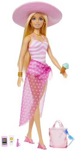Кукла-модель Barbie Кукла в пляжном образе HPL730, 27 см