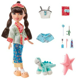 Кукла коллекционная Bratz Jade Slumber Party 592068, 29 см аксессуары в комплекте