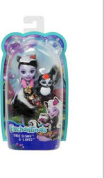 Кукла Enchantimals Сэйдж Скунси и Кейпер DVH87, 17 см, мультиколор