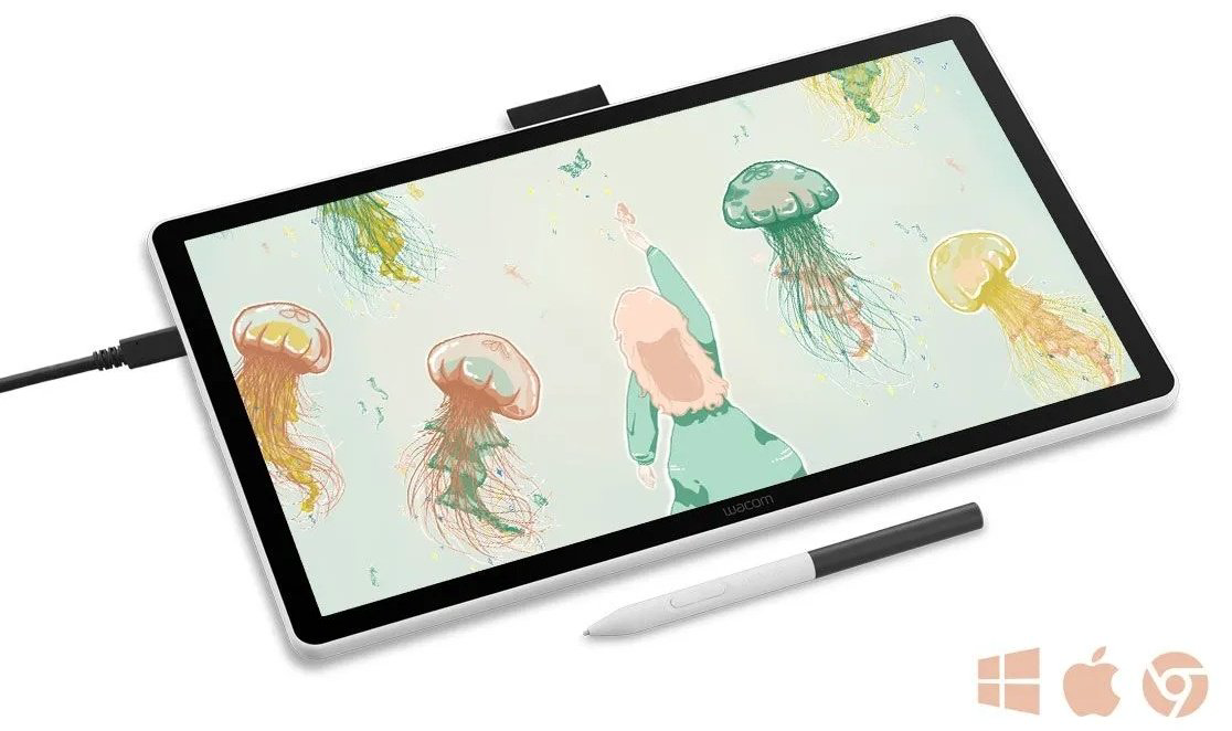 Графический планшет Wacom One pen 14 DTC141W0 белый - ForteMarket Графический планшет Wacom One pen 14 DTC141W0 белый купить,206347