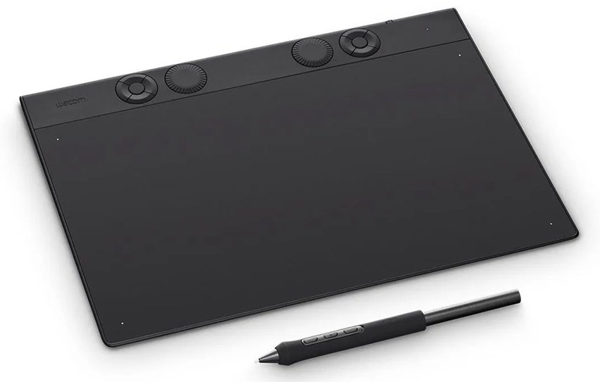 Графический планшет Wacom Intuos Pro pen tablet medium PTK670K0B черный