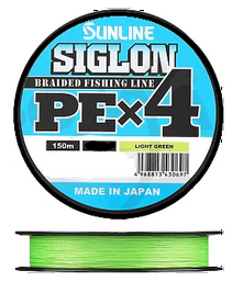 Рыболовная леска Sunline Siglon PEx4 0,223 мм 150 м светло-зеленая 63052018