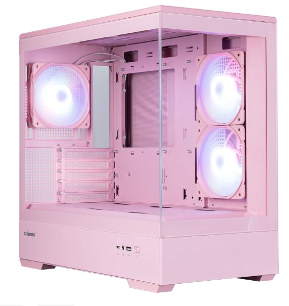 Корпус Zalman P30 V2 розовый купить,NaN